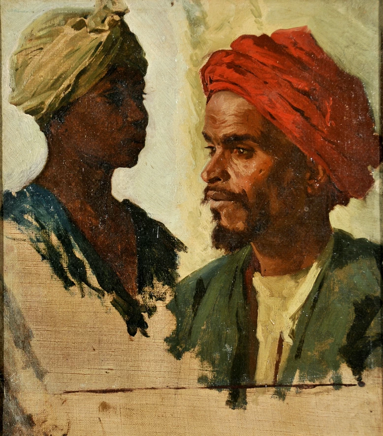 Due teste di popolani arabi - Galleria Nazionale d'Arte Moderna, Roma